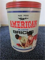 #705 AMERICAN PLASTIC BRICKS SET