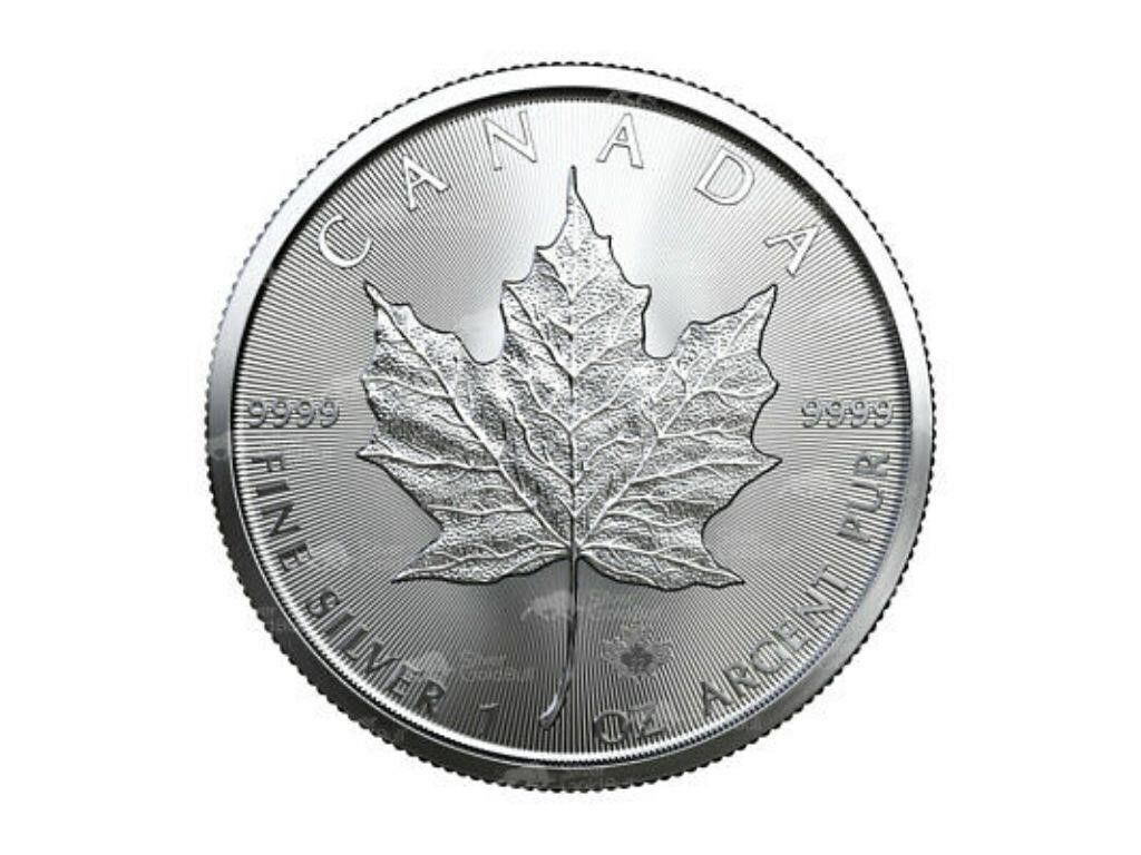 One Ounce .9999 Fine Silver Canada Maple Leaf