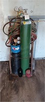 Oxygen / Acetylene torch on cart