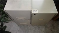(2) Two Drawer File Cabinets