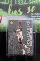 1993 UD Season Leaders Michael Jordan #166- Bulls