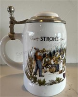 STROH’S Lidded Beer Stein LIMITED EDITION BAVARIA