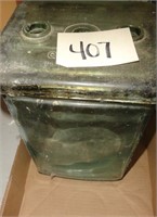 Vintage Glass Battery Box