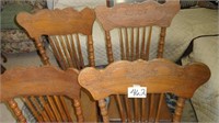 (4) Vintage Wood Chairs