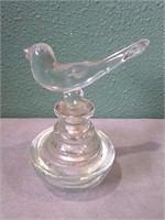 Vintage Glass Bird Perfume Bottle