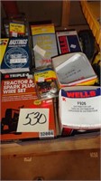 Tractor & Spark Plug Wire Set / Oil Filter Lot
