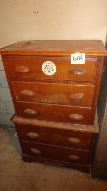 Vintage Five Drawer Dresser