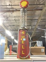 Metal shell decorative fuel pump display. 34x7