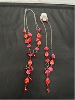 2 Fashion Necklace Sets w/ Earrings