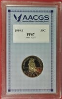 1989-S Half Dollar Congress Commem. AACGS PF67
