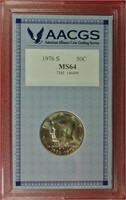 1976-S Bicentennial Half Dollar AACGS MS64