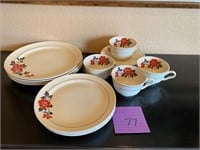 Four place  hall dinnerware set #77