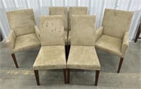 (AJ) Pottery Barn Grayson Suede Oat Dining Chair