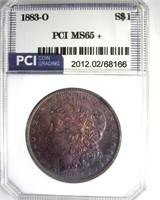 1883-O Morgan PCI MS65+ Bold Color