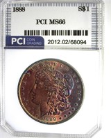 1888 Morgan MS66 LISTS $700