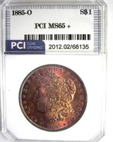 1885-O Morgan PCI MS65+ Fantastic Color