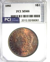 1885 Morgan MS66 LISTS $435