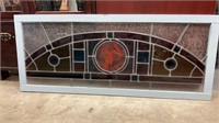 Framed Stained Glass Decor 43.5" Wide X 18" High
