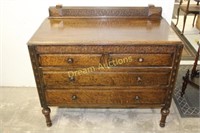 Vintage Wooden 6 Drawer Dresser 38.5x19x35H