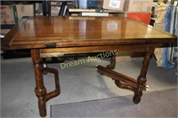 Wooden Table 54x38x30H, extends both ends by 13.5"