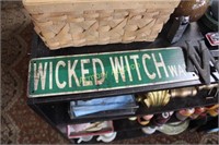 WICKED WITCH METAL SIGN