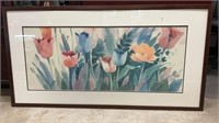 Large Framed Watercolor Print 39" Wide X 21" High