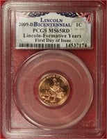 2009-D Lincoln Formative Years Cent PCGS MS65RD