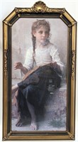 "The Dressmaker Girl" Framed Print