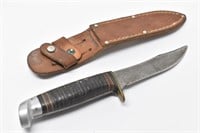 Western Fixed Blade Knife w/ Leather Sheath
