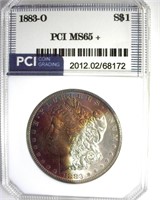 1883-O Morgan PCI MS65+ Amazing Color