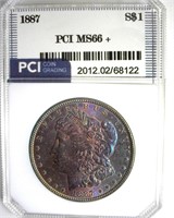 1887 Morgan MS66+ LISTS $800