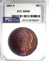 1881-S Morgan MS66 LISTS $425