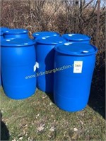 d2 (5) food grade 55 gallon plastic barrels