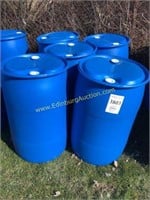 d2 (5) food grade 55 gallon plastic barrels