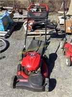 D1. troy built push mower with bag condition