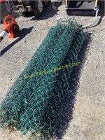 D1. roll of green chain link fence