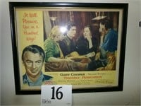 MOVIE PROMO PIECE "GARY COOPER " "FRIENDLY PERS
