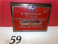 SKELLY OIL COMM PLAQUE