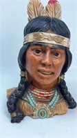 1974 Indian Bust #605 Universal Statuary Corp 10”