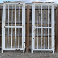(2) Very Heavy Steel 36" Decorative Gates