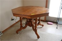 Antique Walnut Octagon Table
