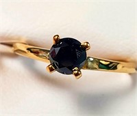 $1305 10K  Black Diamond(0.5ct) Ring