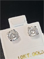$1000 10K  Moissanite(2ct) Earrings