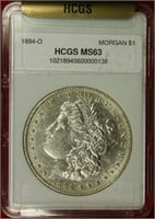 1894-O Morgan Dollar HCGS MS63