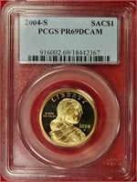 2004-S Sacagawea Dollar PCGS PR69DCAM