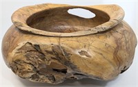 Large Handmade Root Wood Bowl