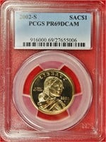 2002-S Sacagawea Dollar PCGS PR69DCAM
