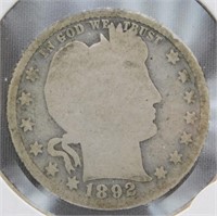 1892-O Liberty Head Quarter.