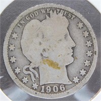 1906-D Liberty Head Quarter.