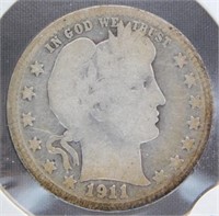 1911-D Liberty Head Quarter.